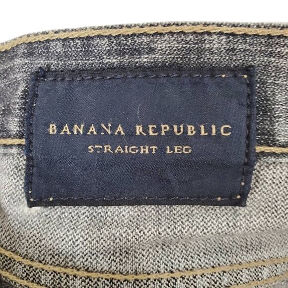 Banana Republic Men’s Vintage Authentic Straight-Leg Black Jeans Size 35Wx32L‎ - Picture 8 of 15